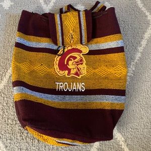 USC tapestry Woven BackPack w/button closure